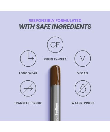 Wonderskin 1440 Longwear Brown Eyeliner Pencil 3 Pack - Waterproof Sharpenable Eyeliner Pencil & Smudge Proof Brown Eye Liner Pencils (Kalamata) Kalamata (3 Pack) - Buy Online on GoSupps.com