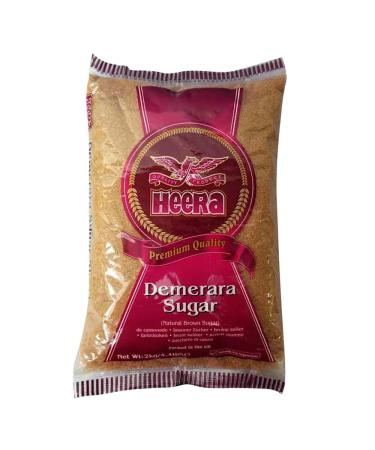 Heera Demerara Sugar | GMO Free | Natural Healthy | Baking Cookies Caramel Pies Brownies Desserts Cooking | 2KG