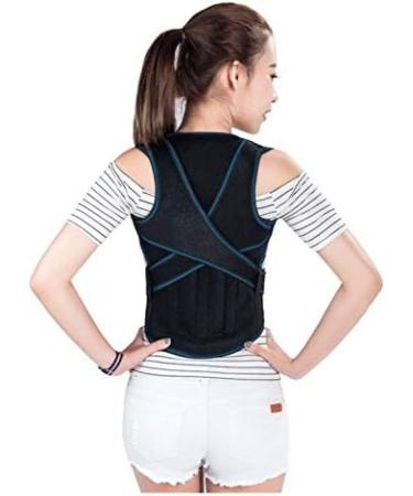 Orthopedic Vest Posture Correct Belt For Health Care Adjustable Posture Corrector Corset Back Support Brace Band Belt Blue XL Blue XL