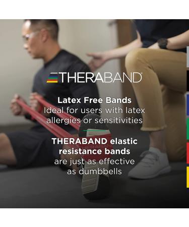 TheraBand Non-Latex Resistance Band 25 Yard Roll - Red Medium - Buy Online on GoSupps.com