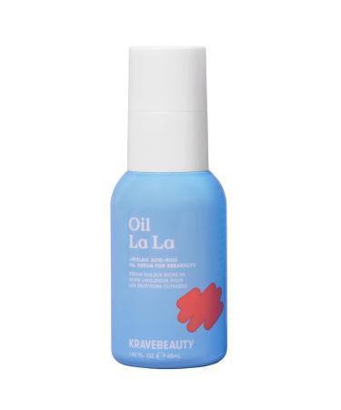 KraveBeauty Oil La La Serum K-Beauty Linoleic Acid-Rich Oil Non-Comedogenic Helps Breakouts Clogged Pores & Dark Spots Vegan & Cruelty-Free 1.52 fl oz 1.52 Ounce (Pack of 1)