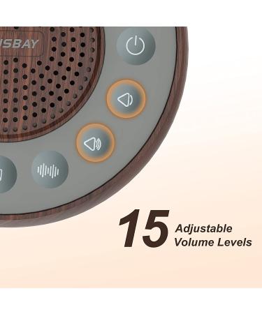 Housbay White Noise Machine - 31 High Fidelity Soothing Sounds - Sleep Timer - for Baby, Kids, Adults - Dark Brown Wooden - Buy Online on GoSupps.com