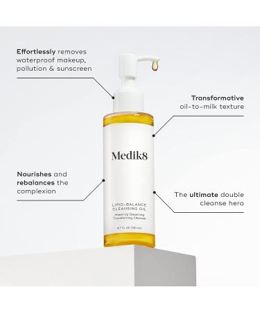Medik8 Lipid-Balance Cleansing Oil 4.7 oz - Purifying and Revitalizing Skin Cleanser - Buy Online on GoSupps.com