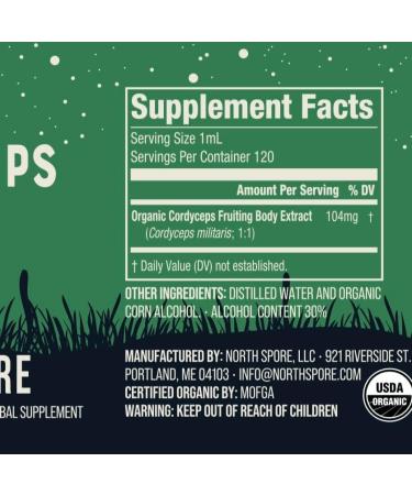 North Spore (5-Pack) Mushroom Tincture Variety Pack 4 oz Each | Lion's Mane Chaga Cordyceps Turkey Tail Reishi | Organic Vegan Non-GMO | 100% Fruiting Body Extracts - Buy Online on GoSupps.com