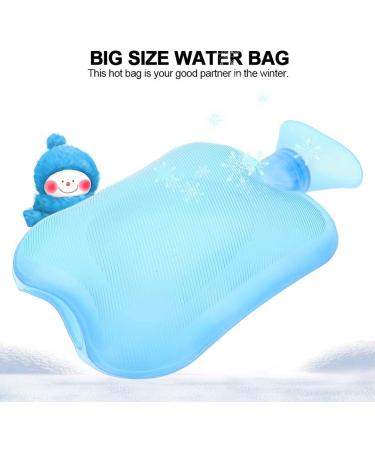 Classic 2000ml Rubber Heat Bottle - Blue | Heat & Cold Therapy | Pain Relief | 3 Colors Available - Buy Online on GoSupps.com