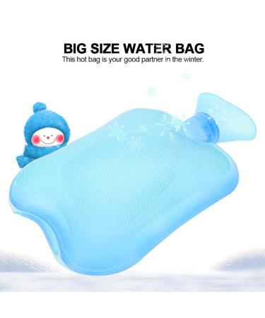 Buy 2000ml Hot Water Bag - Transparent Heat/Cold Bottle in Blue | Large Size 3 Colors Available - Fast International Shipping - Buy Online on GoSupps.com