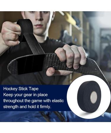 Qeeroyo 25m Ice Hockey Handle Band - Anti-Slip Grip Sports Tape for Hockey Rackets Durable Black Racket Strap - Buy Online on GoSupps.com