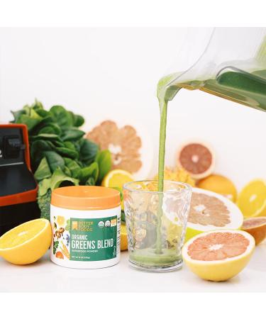BetterBody Foods Organic Greens Blend (8 oz) - Superfood Powder for Nutrition & Smoothie Boosting - Buy Online on GoSupps.com