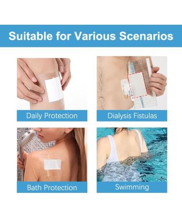 Adhesive Waterproof Bandage Film - Clear Stretch Dressing for Shower Protection | Large Disposable Covers (30 Sheets 3 Sizes - Buy Online on GoSupps.com