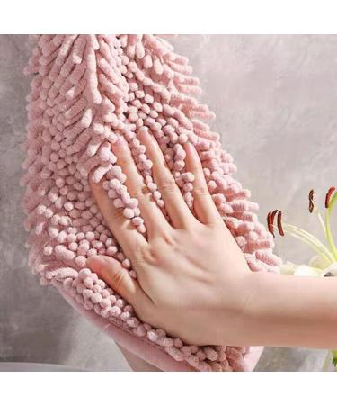Chenille Hand Towel with Hanging Loop - Soft and Absorbent Cute Animal Cleaning Cloth for Kitchen and Bathroom 26 * 28cm (Grey) - Buy Online on GoSupps.com