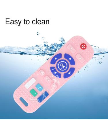 TV Control Silicone Teething Toy for Infants and Toddlers - Pink - Buy Online on GoSupps.com