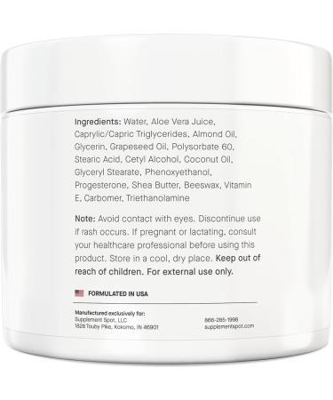 Healthy Progesterone Cream for Women Micronized Bioidentical from Wild Yam for Menopause & Perimenopause Relief | 4 oz - Optimal Balance - Buy Online on GoSupps.com