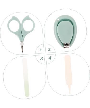 ERINGOGO Newborn Nail Scissors Set - Stainless Steel Nail Clipper & Trimmer Kit with Cartoon Design | Safe & Durable Nail Care for Infants - Buy Online on GoSupps.com