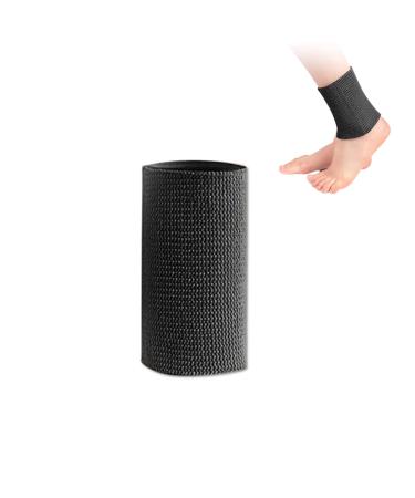 Ankle Support Sleeve Figure Skating Ankle Protector Sports Ankle Guard Men Women Elastic Pressure Sports Foot Protection Heel(Black)