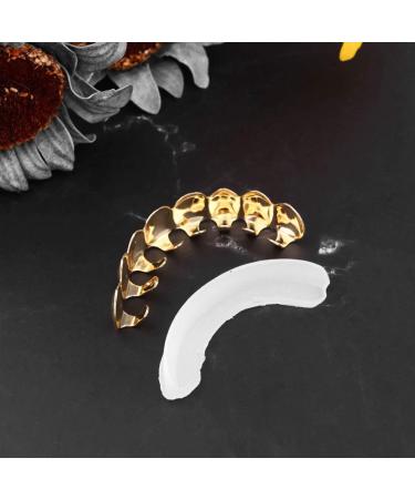 PRETYZOOM Halloween Dentures Grillz - Removable Hip Hop Vampire Teeth Set | Upper & Lower Fake Teeth - Buy Online on GoSupps.com
