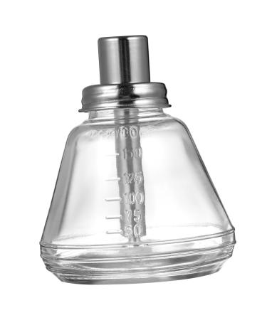 CRILSTYLEO Glass Bottle Pump Bottle Empty Bottle Push down Bottle for Nail Art Empty Nail Polish Remover Bottle