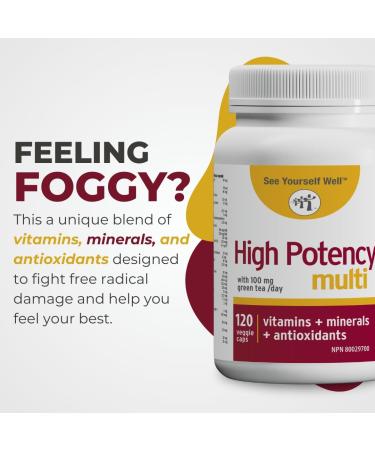 Brain Booster Supplement with Anti Aging Essentials. For Concentration Brain Fog Mental Alertness Focus Clarity & Memory Support. 30+ Vitamins & Minerals. By See Yourself Well 120ct 120 Count (Pack of 1) - Buy Online on GoSupps.com