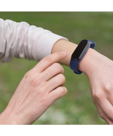 4 Pack Replacement Bands for Amazfit Band 5 - Silicone Sport Straps in Black, Navy Blue, Wine Red, Green - Buy Online on GoSupps.com