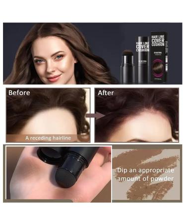 Root Touch Up Powder | Hairline Powder Stick | Waterproof & Long Lasting Hair Cover Up for Thinning Hair (#03 Black - Buy Online on GoSupps.com