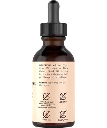 Black Currant Seed Oil - 2 fl oz | Moisturizing Hair & Skin Oil | Paraben SLS & Fragrance Free - Buy Online on GoSupps.com