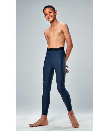 DEVOPS 2 Pack Youth & Boys Thermal Compression Baselayer Set - Fleece Lined Pants & Long Sleeve Top - Medium - Black/Charcoal - Buy Online on GoSupps.com