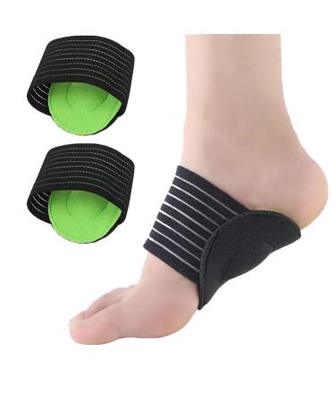 CCAIPU Arch Support Pads Thick Cushioned Compression Foot Arch Support with Arch Comfort Pad for Flat Feet Heel Spurs Pain Relief Fallen Arches for Women & Men