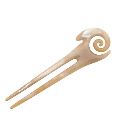 Marycrafts Multi-Colored Ram Hairpin Hair Stick - Buffalo Horn Hair Accessory for Elegant Hairstyles - Buy Online on GoSupps.com