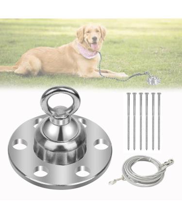 360 swivel dog anchor with 6 bolts anchors for yard garden outdoor camping holds 680 kg pulling force