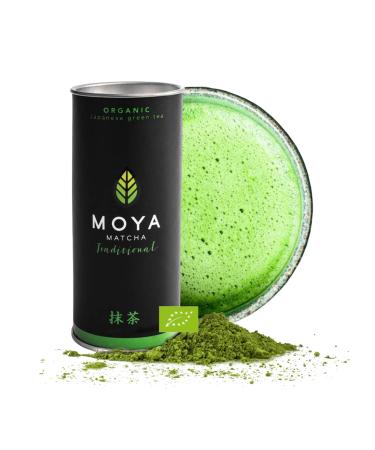 Organic Moya Matcha Tea Green Powder | 30g Traditional Grade (II) | Perfect for Drinking with Water Lattes Smoothies & Lemonades 30 g (Pack of 1) - Buy Online on GoSupps.com