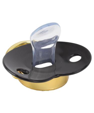 Silicone Baby Pacifier with Clips - Bling Pacifier for 6-18 Months - Black | International Shipping - Buy Online on GoSupps.com