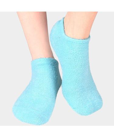 Foot Care Socks Moisturizing Nourishing Remove Cracked Dryness Skin Reusable Foot Gel Socks (Blue) - Buy Online on GoSupps.com