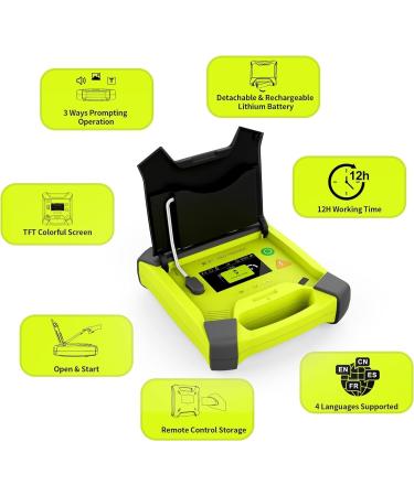 AED Trainer XFT Professional AED Training Kit CPR Training Equipment Training Device Automatic External Defibrillator Simulator for First Aid Trainee Beginner(XFT-120G) - Buy Online on GoSupps.com