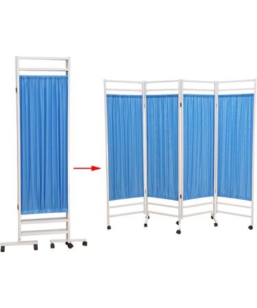 Summerr 4-Folded Medical Privacy Screen - Removable & Washable Nylon Towel for Clinics Health Rooms & Beauty Salons - Brown - Buy Online on GoSupps.com