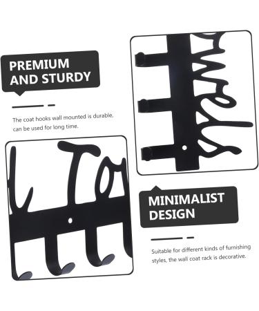 Cabilock Towel Hook Wall Mount Towel Rack Outdoor Towel Rack for Pool Modern Coat Hooks Wrought Iron Shelf - Buy Online on GoSupps.com