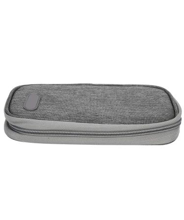 Insulin Cold Storage Bag - Waterproof Portable Cool Bag for Patient Care | Black Bottom Red Flower Design | Imported Oxford Cloth Material | Grey Color - Buy Online on GoSupps.com