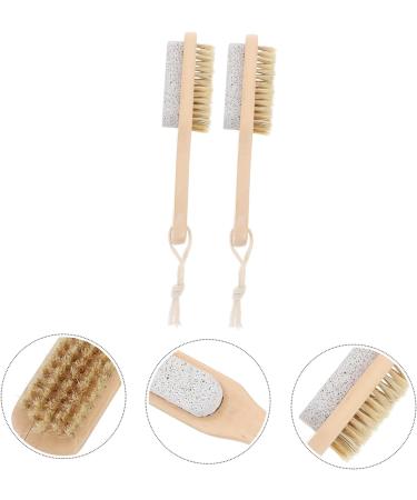 Mipcase 2pcs Scrub Tool Foot Dead Skin Exfoliator Feet Grinding Tools Body Scrubbers Manicure Tools Nail Tools Auto Body Tools Foot Grinding Tool Nursing Brush Exfoliating Wooden - Buy Online on GoSupps.com