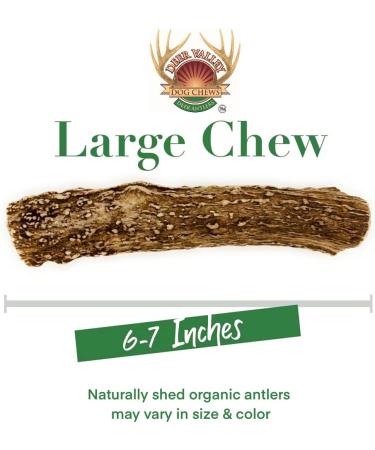 Deer Valley Dog Chews (Large Single 6-7 Inches Long) Ideal for Dogs Over 45 lbs - High Grade Naturally Shed Deer Antler for Aggressive Chewers (Jouet Pour Chien) - Buy Online on GoSupps.com