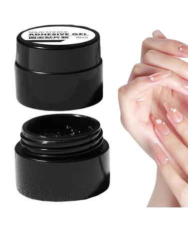 3D Nail Glue - Solid Adhesive Gel to Press onto Nails - Strong Nail Gel - Durable and Strong Nail Tips - Hard Solid Gel - 10 ml - Clear - Buy Online on GoSupps.com