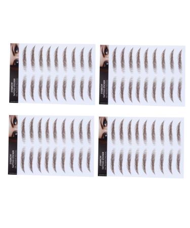 NOLITOY 4pcs Hair Transfer Women Eyebrow Shaping Imitation D for Grooming Shaper Authentic Water Eyebrows