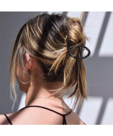 Rose Gold Hair Claw Clips Set - Metal Hair Styling Barrettes for Women and Girls (2 Pack) - Buy Online on GoSupps.com