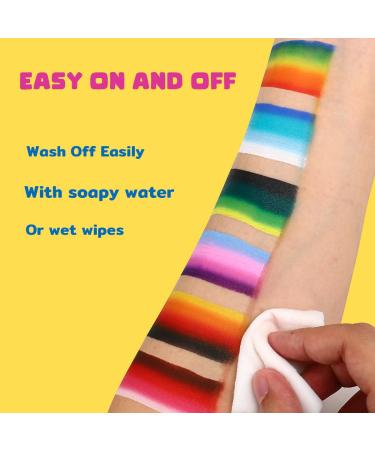 Buy Bowitzki 10g Split Cake Face Paint - Non-Toxic Rainbow Makeup for Kids & Adults - Professional Quality for Body Art - Buy Online on GoSupps.com