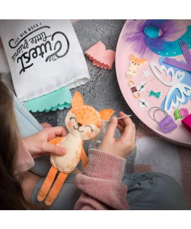 Craft-tastic Fox Friend Craft Kit - Learn to Sew 1 Stuffie with Clothes & Accessories - Buy Online on GoSupps.com