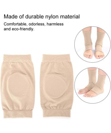Soft Elastic Ankle Protection Sleeve Silicone Protective Pad Breathable Foot Heel Crack Sock Designed for Hockey Figure Roller - Buy Online on GoSupps.com