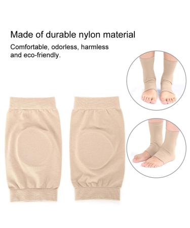 VINGVO Padded Heel Socks | Soft Elastic Ankle Sleeve & Silicone Protector for Heel Cracks | Breathable Comfort | International Shipping - Buy Online on GoSupps.com
