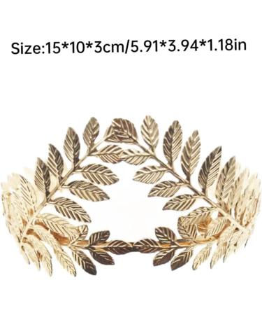 Gold Leaf Headband Metal Leaves Bride Wedding Headpiece Head Wear Accessories for Women wedding headbands for bride - Buy Online on GoSupps.com