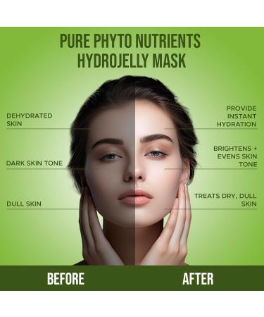 Phyto Nutrients Blast Jelly Mask - Professional Hydro Glo Peel-Off for Hydration Soothing & Glowing Skin Suitable for All Skin Types Vajafacial Jelly Mask | 12 Applications (30 Fl Oz) - Buy Online on GoSupps.com