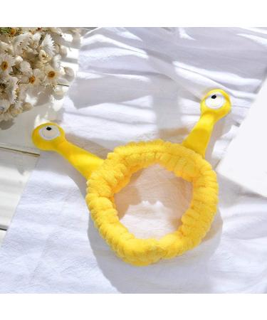 Buy Ixkbiced Cartoon Snail Antenna Plush Headband for Women & Girls - Soft Wash Face Hairband Turban - Ideal for Skincare & Makeup - Buy Online on GoSupps.com