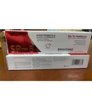 MS DRWIKEY Probiotics Bright White Toothpaste 120g Ms Drwikey Super Probiotic-6 Toothpaste Sp6 Ms Drwikey Sp-6 Lightening Toothpaste Ultra Whitening Toothpaste Sp-6 (3PC) - Buy Online on GoSupps.com