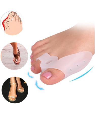 Silicone Gel Fingers - Bunion Toe Protector & Hallux Valgus Corrector | Foot Care Cushion (1 Pair) - Buy Online on GoSupps.com