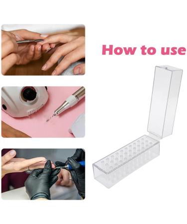 Nail Drill Bits Holder 30 Holes Nail Drill Bits Storage Container Box Nails Drill Bits Display Organizer Manicure Tools for Home Use Nail Salon - Buy Online on GoSupps.com